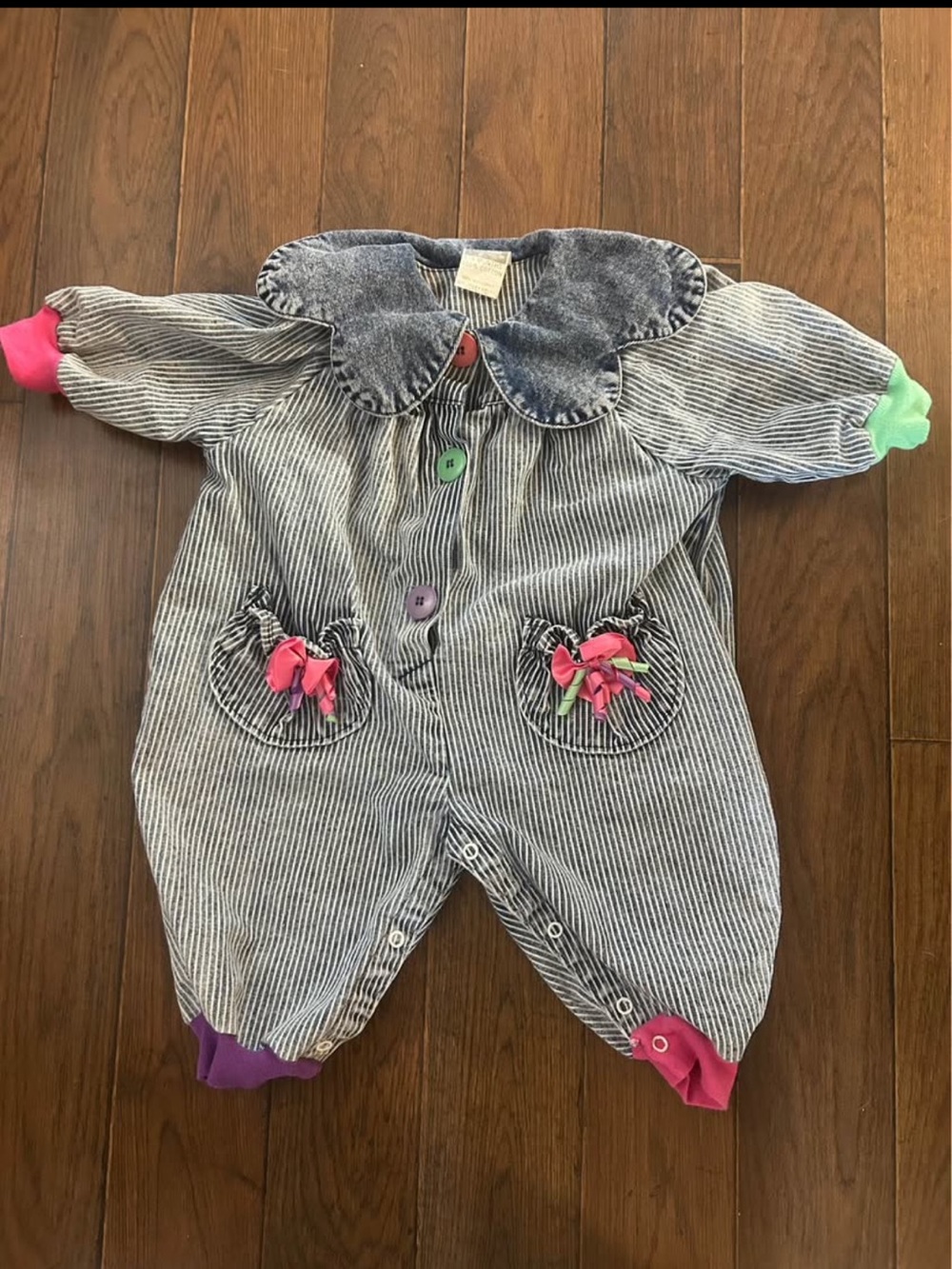 Vintage Baby Clown Jumpsuit (6/9 Months)